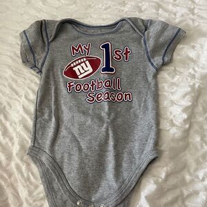 My First Football Season- NY Giants Onesie EUC
